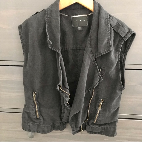 Dark Gray Sanctuary Sleeveless Top - Picture 3 of 3